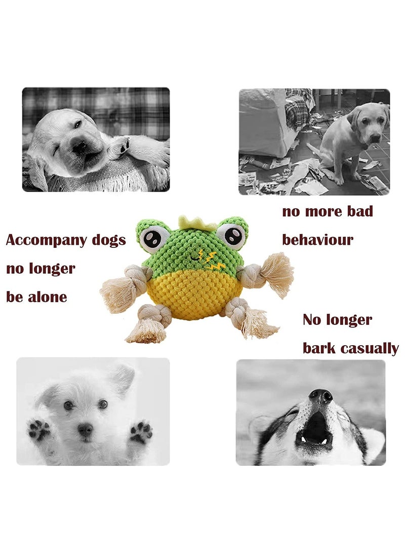 NIBEMINENT SYOSI Plush Squeaky Dog Toys, Durable Chew Toy, for Puppy Teething, Interactive Stuffed Tug of War Toys with Tough Rope Legs Small Medium & Large Dogs - Image 5