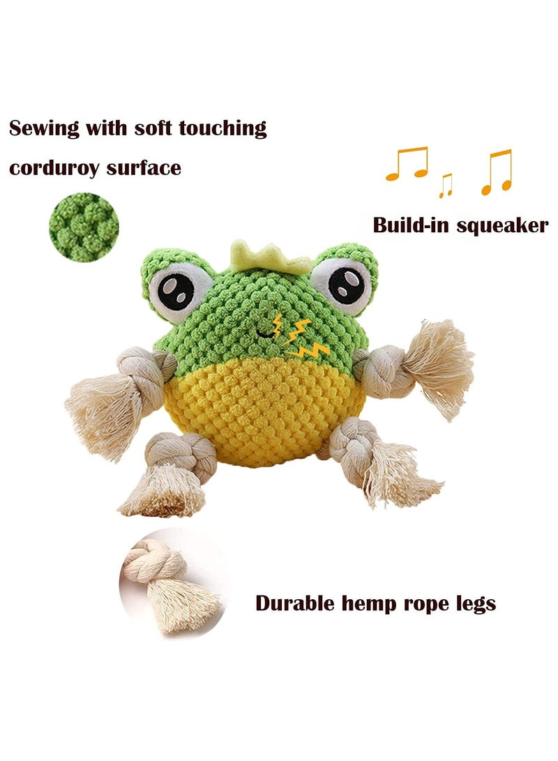 NIBEMINENT SYOSI Plush Squeaky Dog Toys, Durable Chew Toy, for Puppy Teething, Interactive Stuffed Tug of War Toys with Tough Rope Legs Small Medium & Large Dogs - Image 2