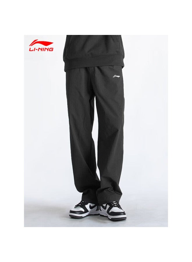 Li-ning Men's Sports Pants, Quick-dry Running Trousers, Summer Casual Pants, Ice Silk Long Pants, Straight-leg Men's Pants, Basketball Training Sweatpants - Image 3
