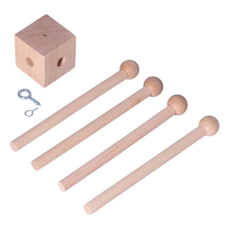 Baby Crib Mobile: Wooden Wind Chime - Eco Friendly Nontoxic Material Attention Cultivation Eyesight Growth Battery Free for Newborns And Baby Nursery - Image 2