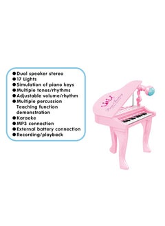 Educational Piano Toy 25 Keys Piano Keyboard Kids Musical Instrument Set Best Gift for Kids Including USB Cable and Microphone - pzsku/ZE99473BFC1BA318FD775Z/45/_/1722334493/91bcdd44-8825-4392-af23-5a9b689975b2