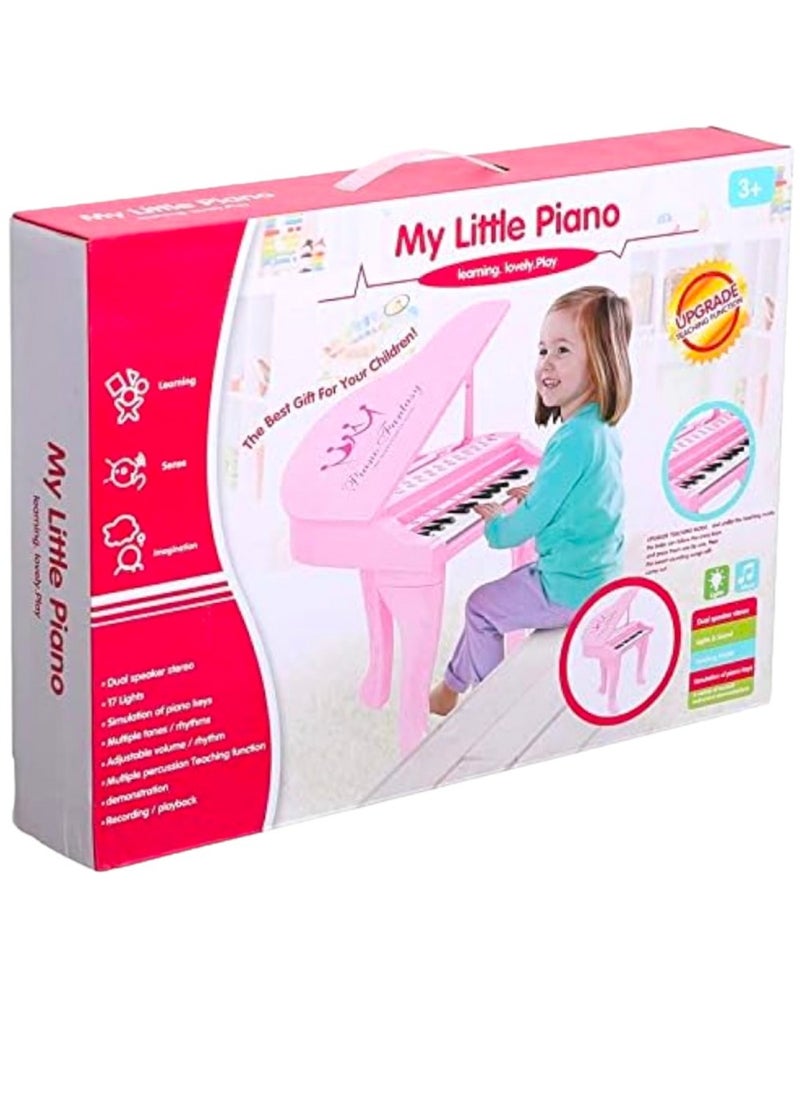 Toy Box - Educational Piano Toy 25 Keys Piano Keyboard Kids Musical Instrument Set Best Gift for Kids Including USB Cable and Microphone - Image 1
