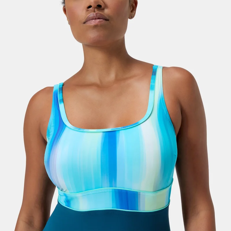 speedo Women's Shaping Printed Contour Eclipse One-Piece Swimsuit