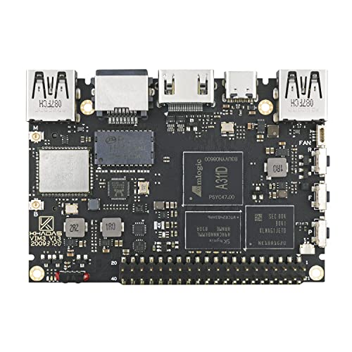 Khadas Single Board Computer, VIM3 Basic Amlogic A311D,Faster CPU,Neural Processing Unit for A.I.Switchable PCIe and USB 3.0,Dual Independent Displays,Dual Cameras(2+16GB) - Image 1