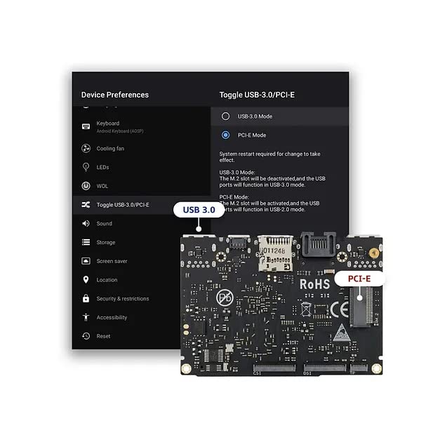 Khadas Single Board Computer, VIM3 Basic Amlogic A311D,Faster CPU,Neural Processing Unit for A.I.Switchable PCIe and USB 3.0,Dual Independent Displays,Dual Cameras(2+16GB) - Image 4