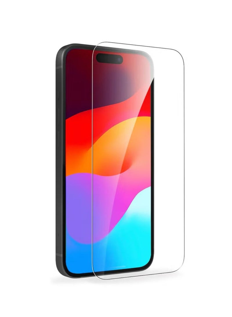 اس-توب شاشة حماية لموبايل ايفون 15 برو (iPhone 15 Pro) طبقة من الزجاج المقوى بدون حواف سوداء, حماية كاملة لشاشة هاتفك ضد الكسر و التوهج من S-TOP - Image 3