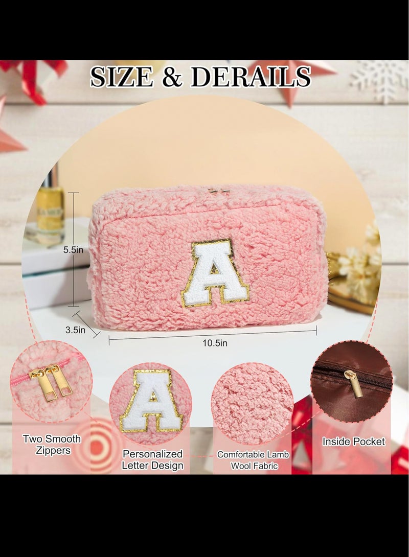 مجموعة حقيبة ماكياج وردية حقيبة مستحضرات التجميل حقيبة ماكياج لطيف حقيبة أدوات الزينة للسفر حقيبة فرشاة ماكياج هدايا عيد ميلاد للنساء - فريدة من نوعها الوردي أ - Image 2