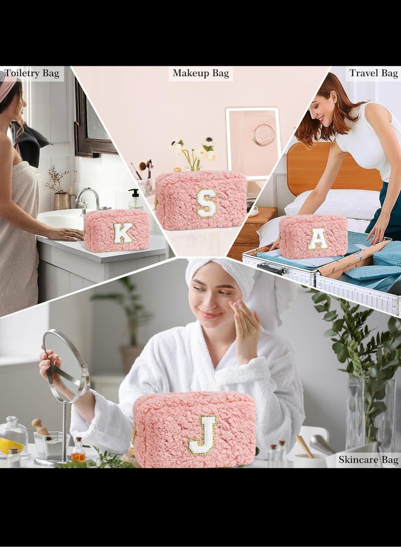 مجموعة حقيبة ماكياج وردية حقيبة مستحضرات التجميل حقيبة ماكياج لطيف حقيبة أدوات الزينة للسفر حقيبة فرشاة ماكياج هدايا عيد ميلاد للنساء - فريدة من نوعها الوردي أ - Image 5