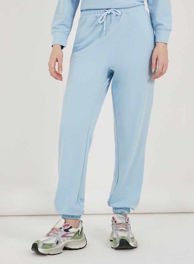 Styli Solid Regular Fit Hoodie and Joggers with Drawstring Co-Ords - Image 5