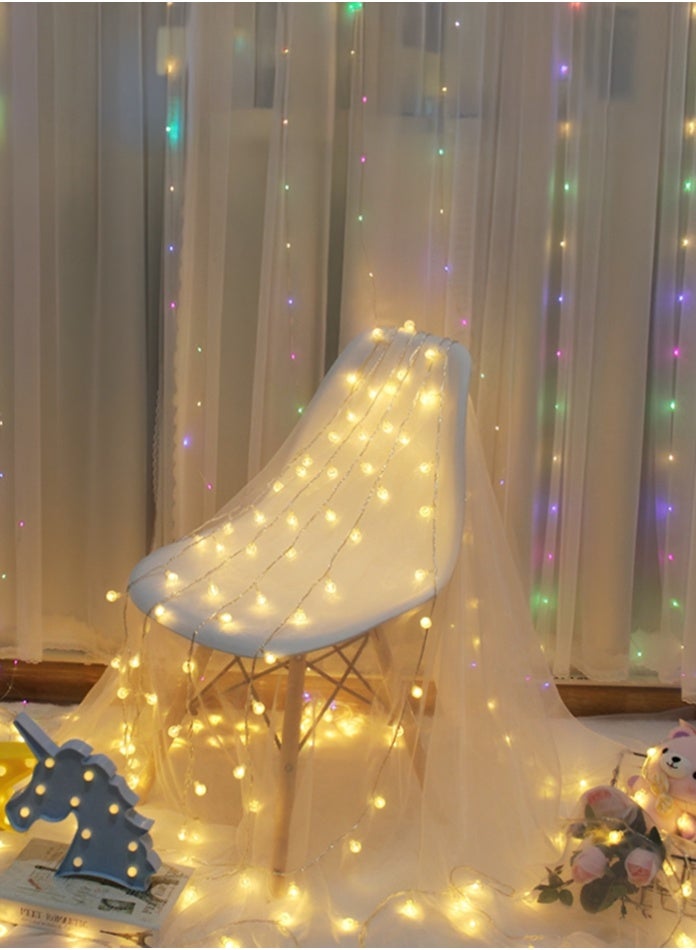 MODI 30 Meter 180LED Outdoor Warm Color Ball String Lights with 8 Lighting Modes, 12W IP44 Waterproof Warm White Crystal Fairy Lights – Diwali Decor Lights - Image 4