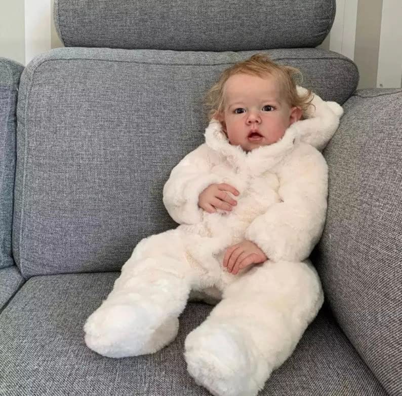 iCradle Reborn Boy 28 Inch Newborn Toddler Reborn Doll Soft Silicone Vinyl Lifelike Baby Dolls for Kids Age 3+ - Image 3