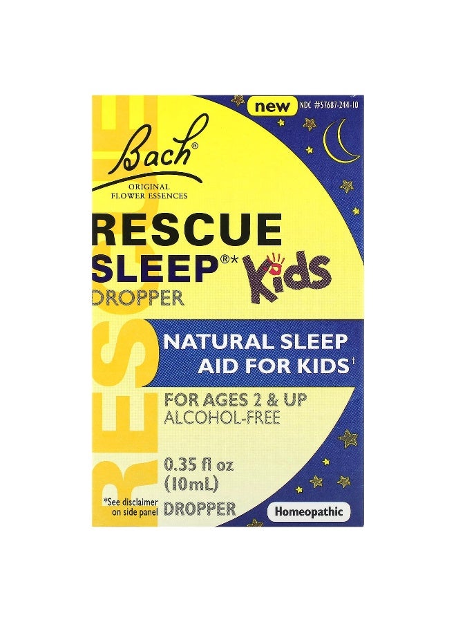 Bach باخ، للأطفال، قطارة نوم إنقاذ، للأعمار من 2 وما فوق، خالية من الكحول، 0.35 أونصة سائلة (10 مل) - Image 1