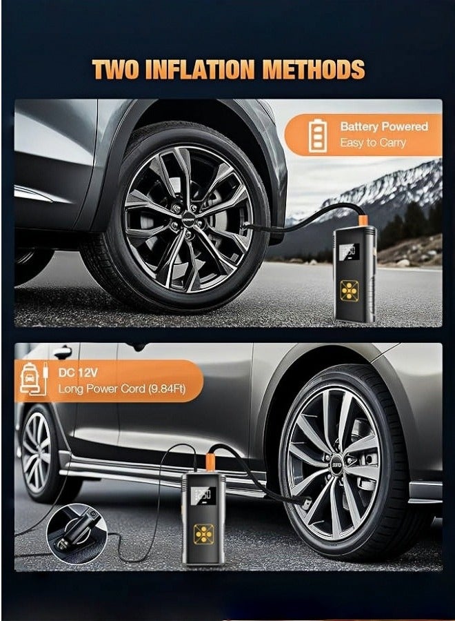 SHEIDLIN بطارية متنقلة اشتراك مشغل للسيارة بقوة 8000 ملي امبير مع منفاخ هواء مدمج - Image 4