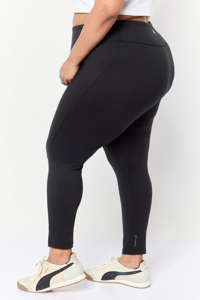 Adidas Women Plus Size Pull On Training Leggings, Black  - Image 3