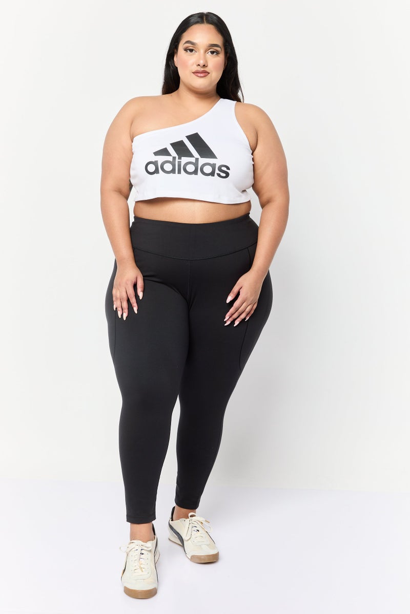 Adidas Women Plus Size Pull On Training Leggings, Black  - Image 4