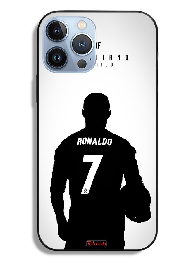 Tolwak Apple iPhone 13 Pro Max Protective Case Cristiano Ronaldo Mask - Image 2