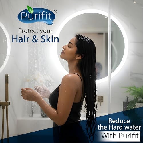 Purifit Shower Filter for Hard Water with Shower Head | Water Softener for Bathroom | Reduces Hair Fall, Dry Skin & Chlorine | 3 Spray Modes | Multi-Flow Shower Filter - Image 2