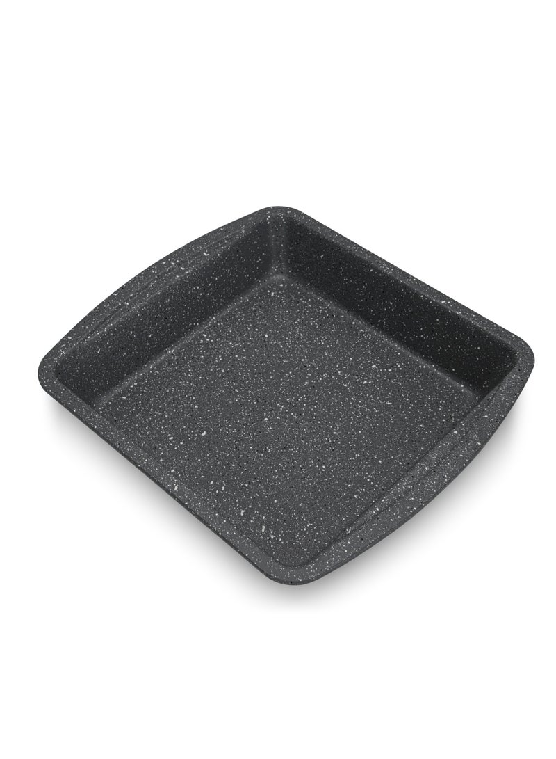 Fissman Rectangular Roaster Pan 26cm,  Carbon Steel Non Stick Coating 4.5cm Deep Roaster Pan, Durable High-Heat Roasting Pan, Granite Non Stick Coating for Roasting,  Baking, PFOA Free  - Image 1