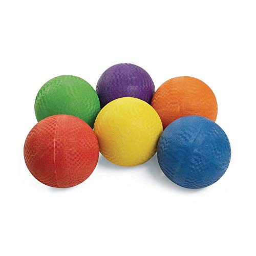 Excellerations Premium Rubber Playground Balls - Set of 6 (Item # COLORPG) - Image 1