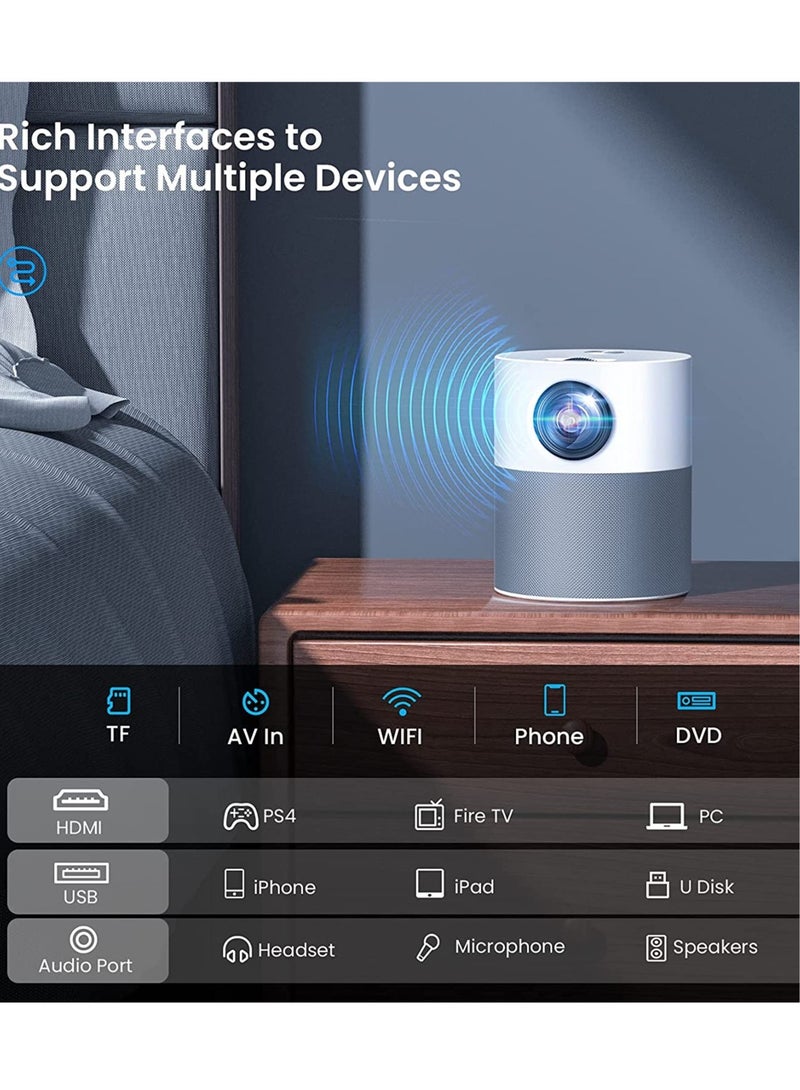 Joshberg Portable HD Home Wireless Co-Screen Projector Support 1080p - Image 5