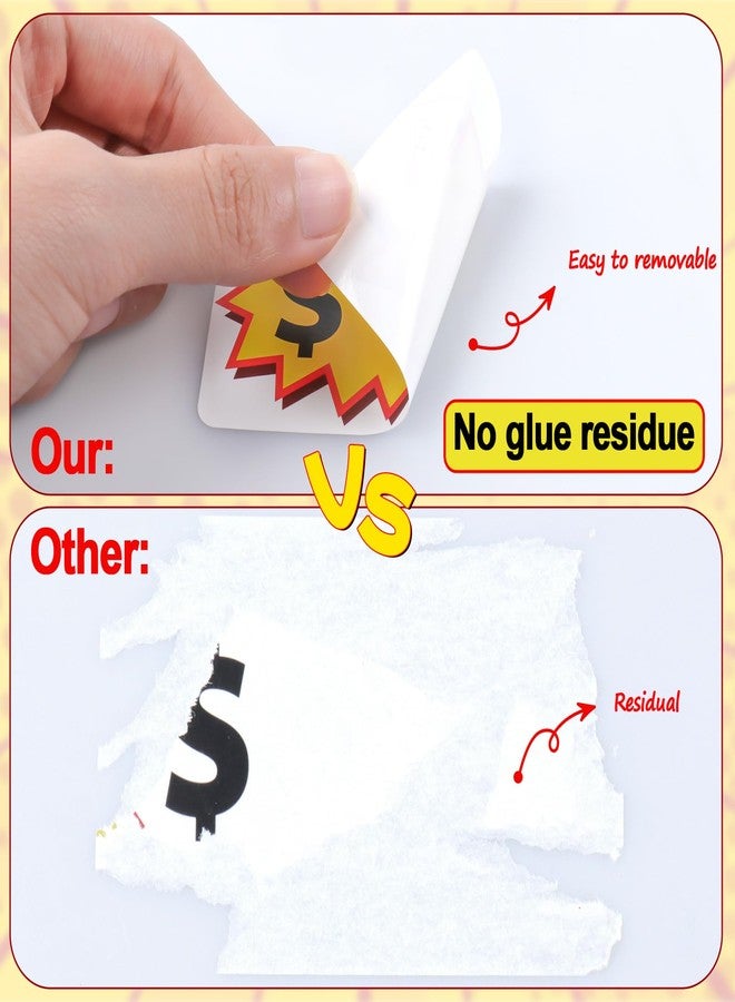 labelon 300 Pcs Garage Sale Stickers, Removable Adhesive Yard Sale Price Stickers with Space to Write Pricing (2"x3"), Rummage Sale Stickers Price Tags Stickers for Retail, Annual Community Sale - Image 3
