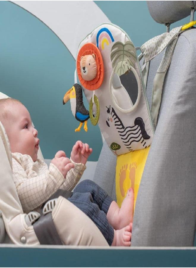 Taf Toys Musical Car Seat Toys for Babies 0-6 Months Baby’s Activity Center Carseat Toys Sensory Soft Car Seat Hanging Toy Baby Mirror for Baby Infant 0-6-12 Months, Sensory Gift 3 6 12 Months Baby Boys Girls  - Image 2