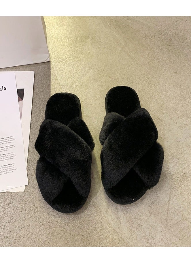 Women's spring sandals, flat shoes, indoor slippers, super soft soles（Black） - Image 2