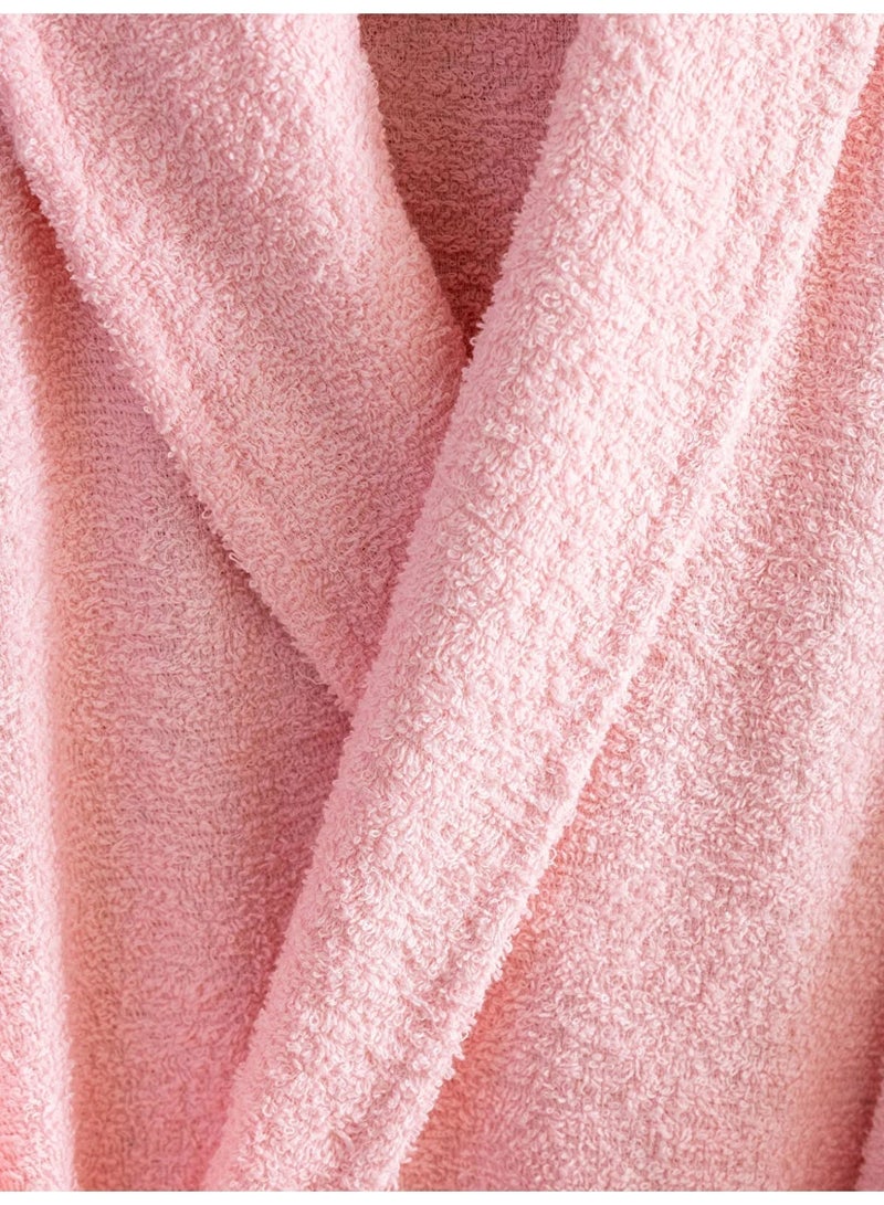 TM HOME Luxury Hotel Bath Robe – 100% Egyptian Cotton – Elegant Pink Color – Ultra-Soft, Highly Absorbent & Premium Quality for Home, Spa & Hotels - Image 4