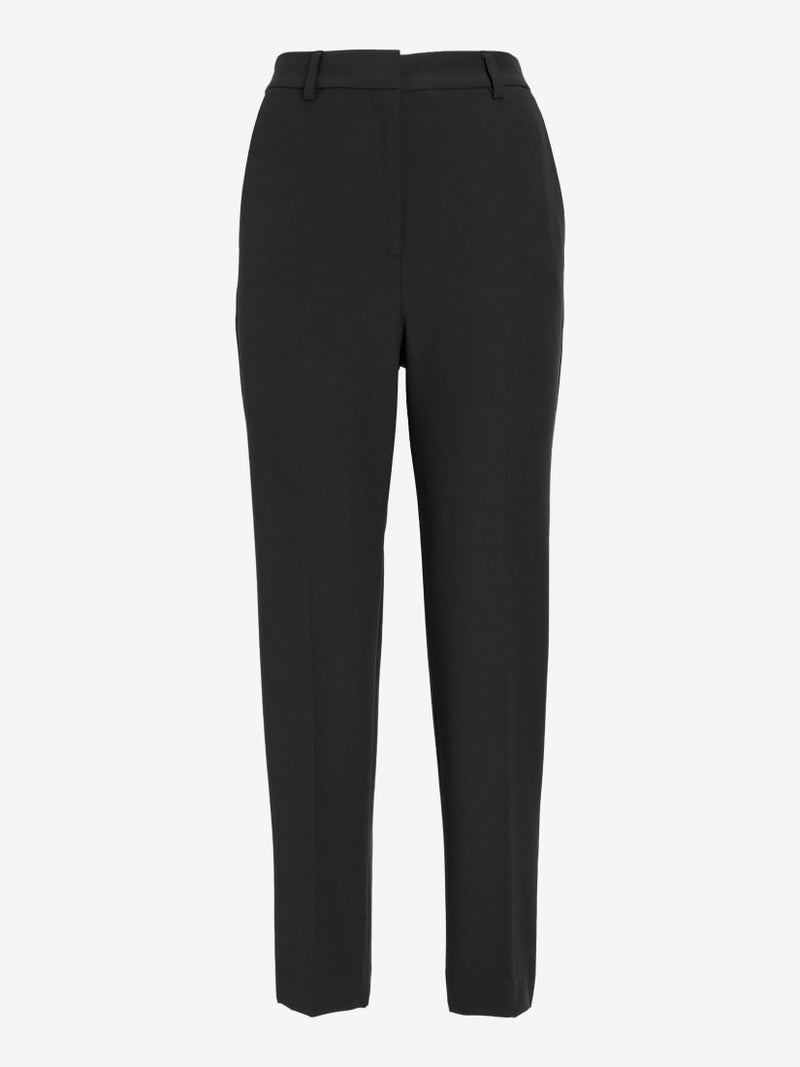 EXPRESS Womenâ€™s Editor Pants â€“ Super High Rise Stretch Tailored Trouser with Polished Fit and Comfortable Feel Pitch Black - Image 4