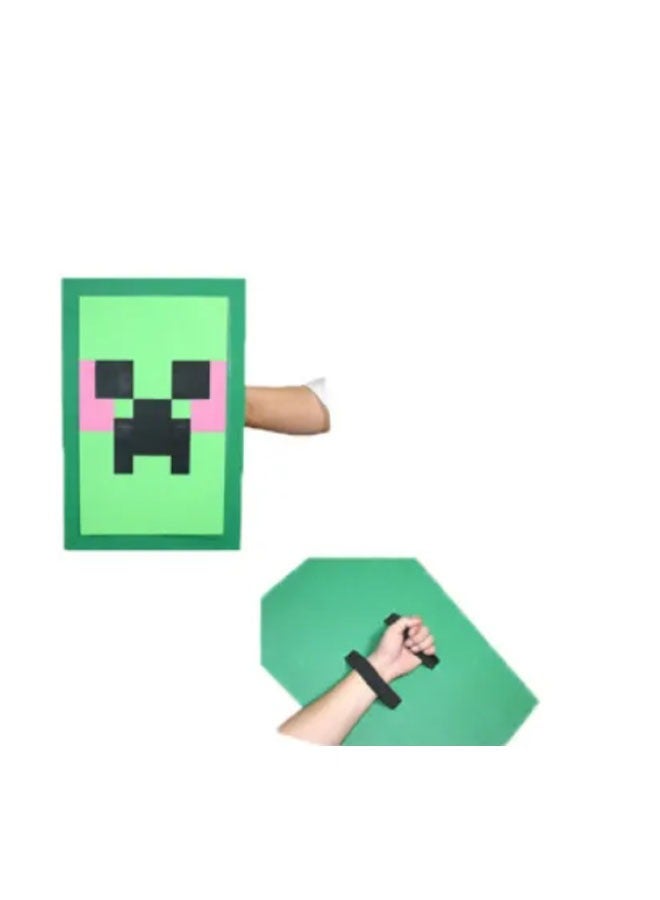 general Minecraft Large Real Props Toy Pixel Game Shield Plastic Toy Cosplay Party Props are suitable as a birthday holiday party gift for kids - Image 1