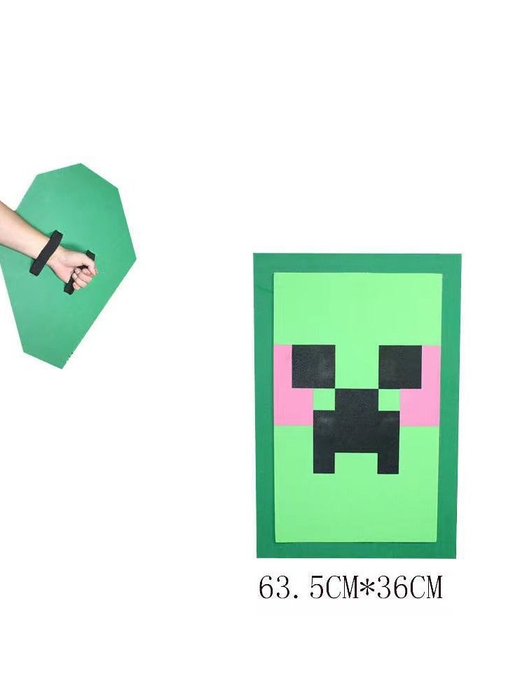 general Minecraft Large Real Props Toy Pixel Game Shield Plastic Toy Cosplay Party Props are suitable as a birthday holiday party gift for kids - Image 2