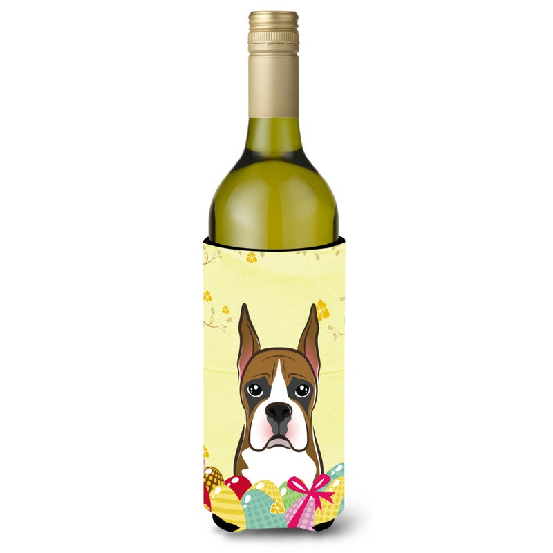 Caroline's Treasures ""Caroline's Treasures BB1905LITERK """"Boxer Easter Egg Hunt"""" Wine Bottle Hugger Koozie  750ml  Multicolor""