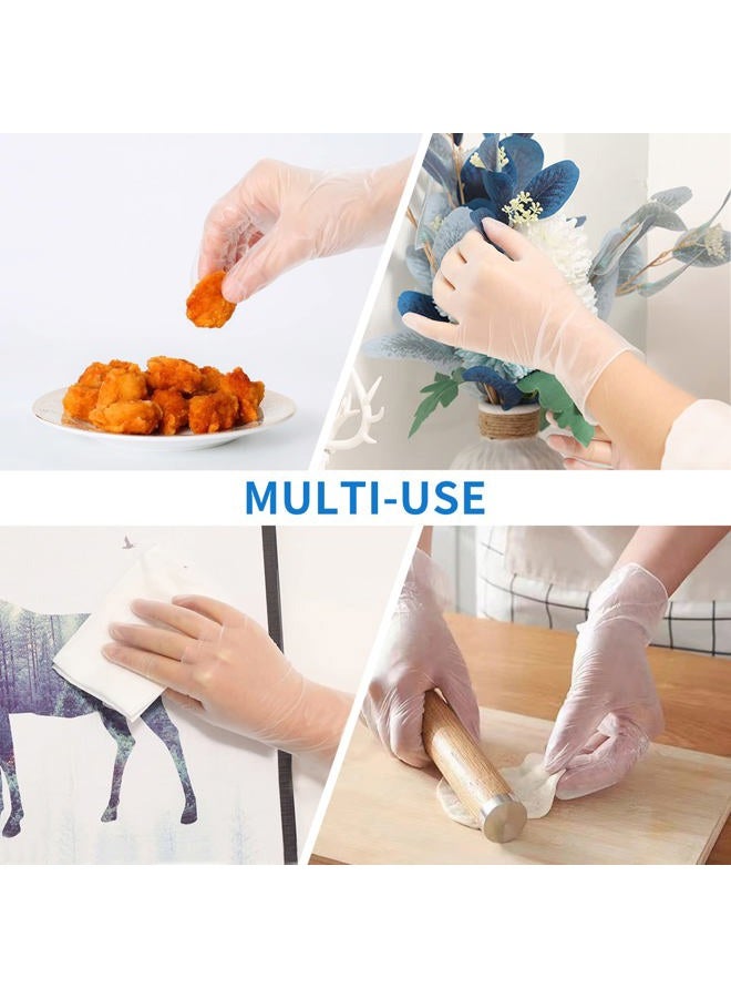 EDI Disposable Vinyl Gloves (Clear) - Powder-Free, Latex-Free (100, Large) - Image 5