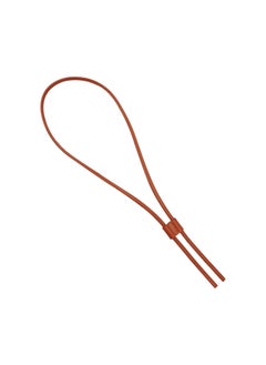 PU Leather Drawstring Pull String Purse Strap, 39.2 Inch Detachable Leather Bucket Bag Strap Leather Slide String Keeper Drawstring Bunches Pocket Accessories for Pocket Bag Shoulder Bag, Brown