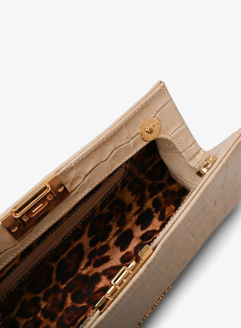 Carmen Steffens  Off-white Croco Leather Crossbody Bag for Women | Best Price UAE