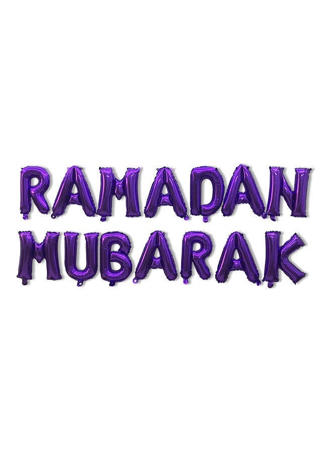 NIBEMINENT Decorative Ramadan Mubarak Letter with Moon Star Aluminum Balloon - Image 2