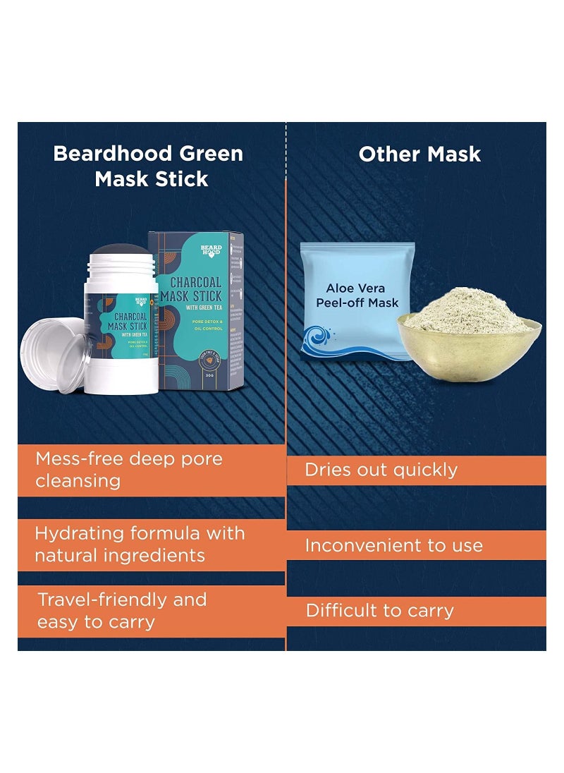 BEARDHOOD - Beardhood Charcoal Face Mask Stick 40 Gm - Image 1