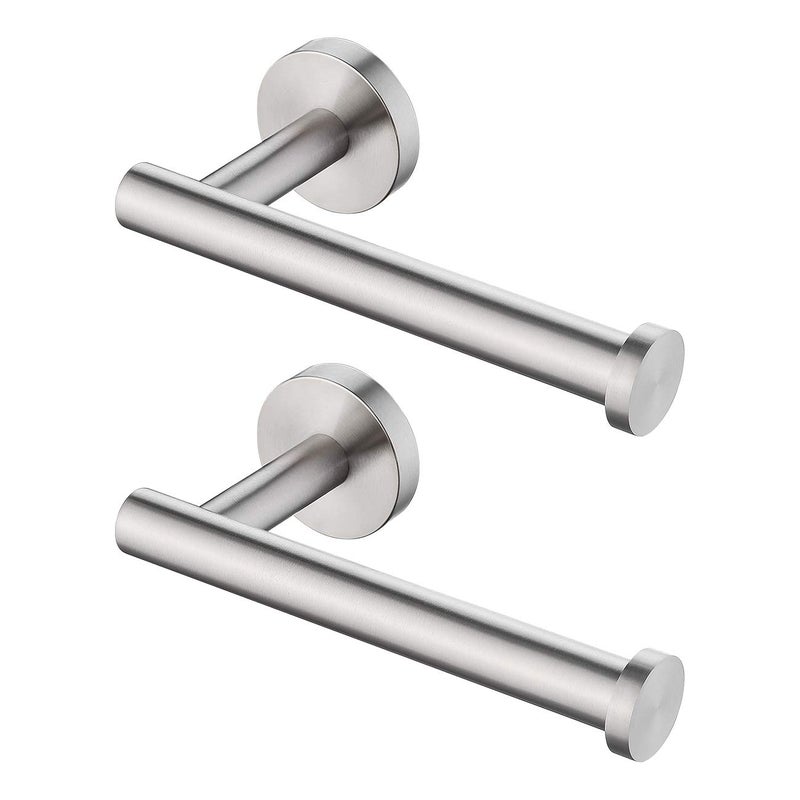 KES Toilet Paper Holder for Bathroom 2 Pack Tissue Holder Dispenser 304 Stainless Steel Toilet Roll Holder Wall Mount Brushed Finish A2175S122P2