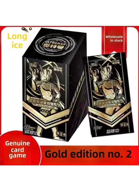 Genuine Card Ultraman Card Ye Lori Card Classic Edition Travel Card Bag Universe Hero Whole Box Of Children's Toys-Color:Card Game Ultraman 30 Ingot Gold Card Second Shot