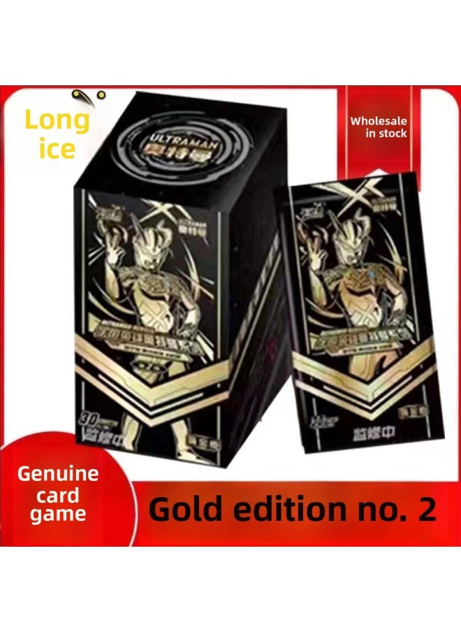 null - Genuine Card Ultraman Card Ye Lori Card Classic Edition Travel Card Bag Universe Hero Whole Box Of Children's Toys-Color:Card Game Ultraman 30 Ingot Gold Card Second Shot - Image 1
