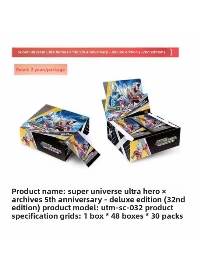 null - Genuine Card Ultraman Card Ye Lori Card Classic Edition Travel Card Bag Universe Hero Whole Box Of Children's Toys-Color:Card Game Ultraman 30 Ingot Gold Card Second Shot - Image 1