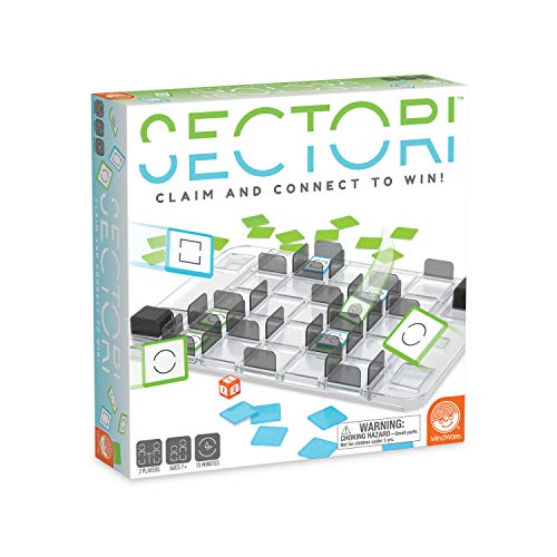Mindware Sectori Strategy Board Games for 2 Players for Family Night or for Kids and Adults Ages 7 - Image 1