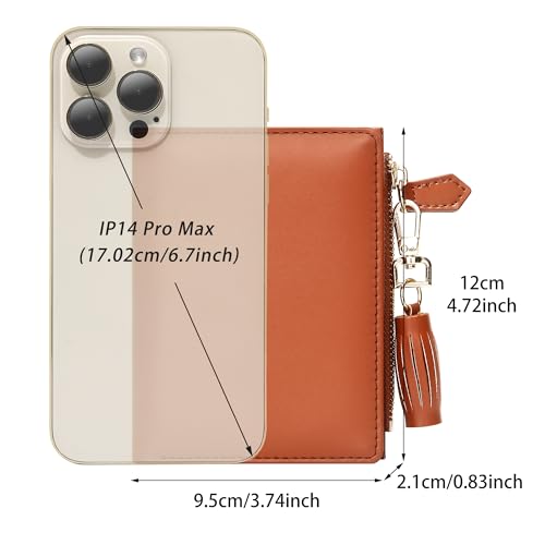 GEEAD Small Wallets for Women Bifold Slim Coin Purse Zipper ID Card Holder - Image 2