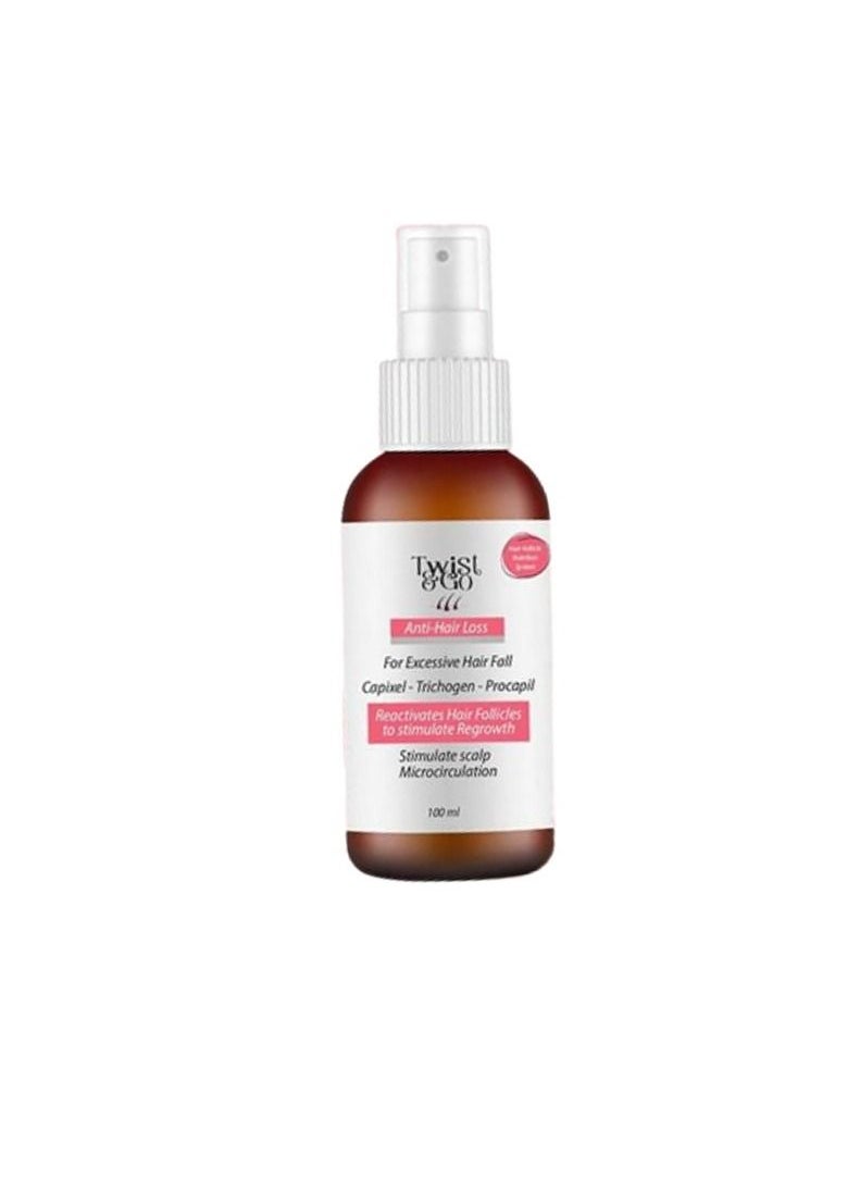 Twist&Go ANTI HAIR LOSS LOTION - MAKEOVER THERAPY FOR EXCESSIVE HAIR FALL - STIMULATE SCALP MICRICIRCULATION - 100ML  - Image 1