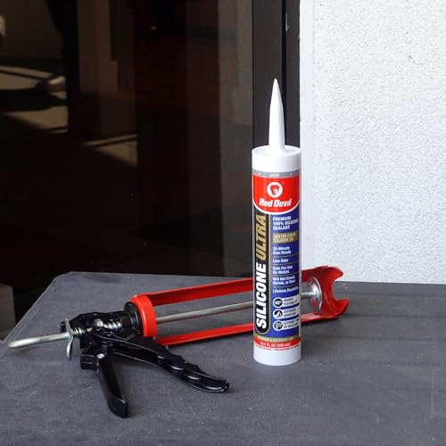 Red Devil 078050 Silicone Ultra 100% RTV Silicone Sealant, 10.1 oz., Gray, 1 Pack - Image 3