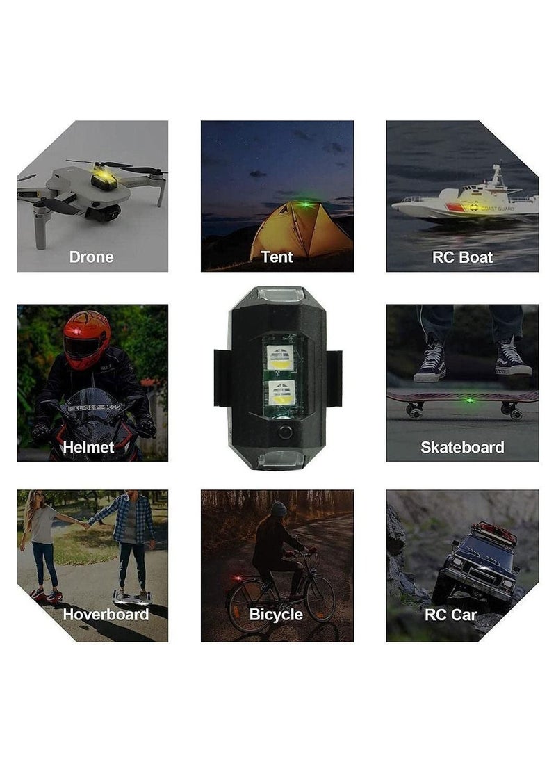 Y&D - 4pcs LED Strobe Drone Light Aircraft Flying Anti-Collision Night Lights 7 Colors USB Charging for DJI Air 2S / Mini 2 Mavic Bike Dirt Car Motorcycle - Image 1