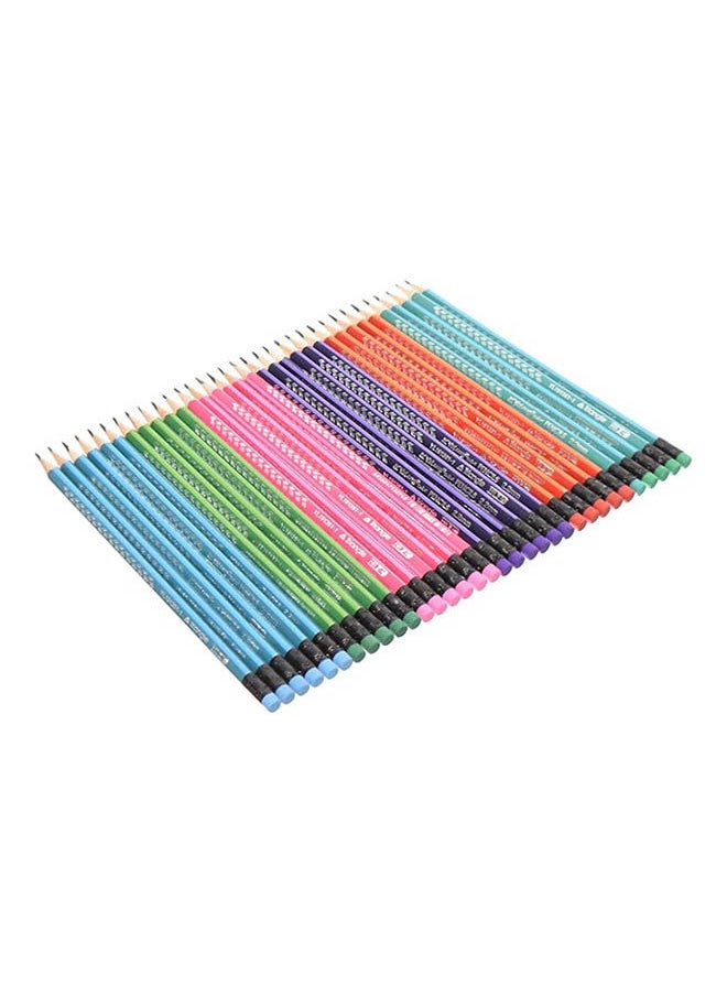 YALONG Pencil With Eraser Top Hb Suitable For Classroom Multicolour  - Image 1