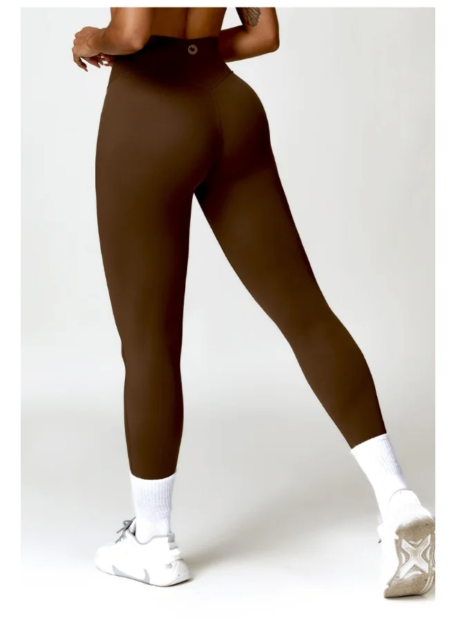 كون.يوغا KAWN YOGA Womens High Waist Contour Seamless Workout sport Leggings Yoga Pants Tummy Control Running Pants.