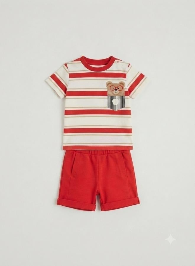 Bumber Cotton Pajama Set T Shirt and Short - Image 2