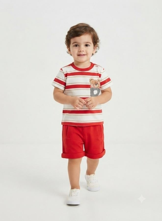 Bumber Cotton Pajama Set T Shirt and Short - Image 1